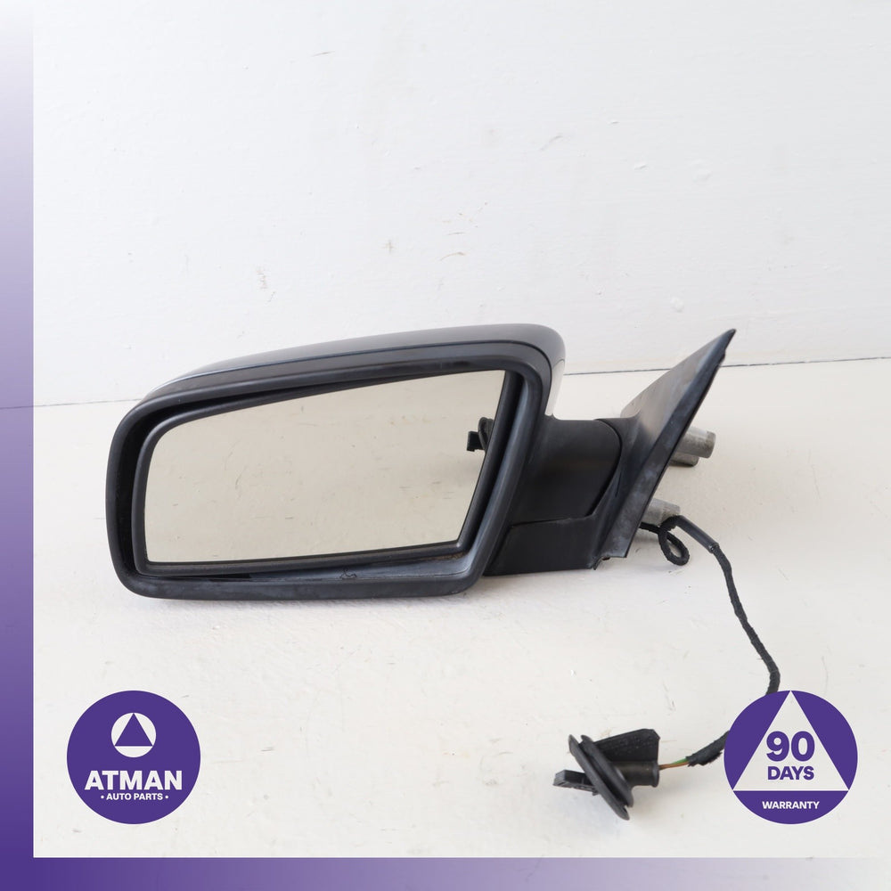 08-10 BMW E60 535i 528i Left Rear View Door Mirror Gray OEM