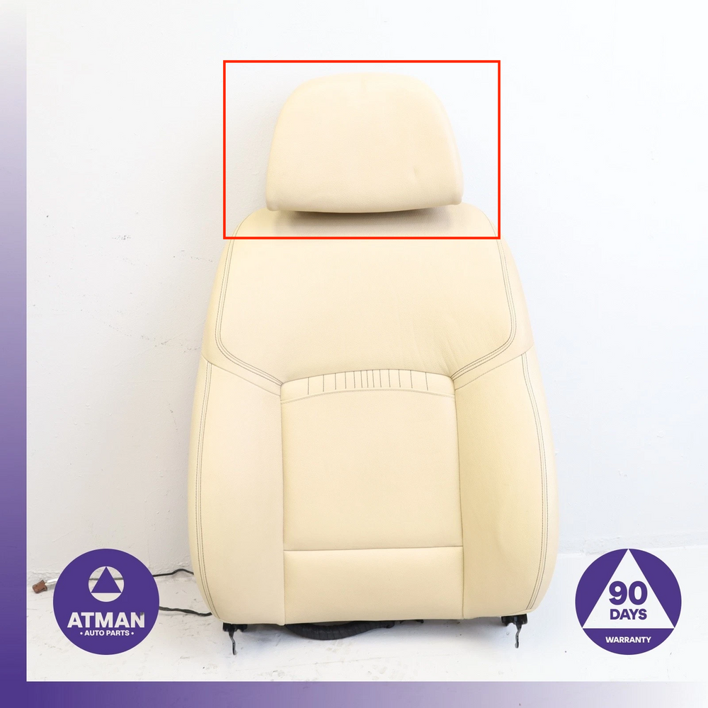 14-17 BMW F07 535i 550i GT Front Right Seat Headrest Head Rest Beige OEM