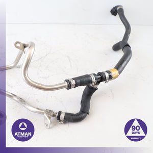 BMW F10 550i Turbocharger Coolant Return Hose Line 7577014 OEM
