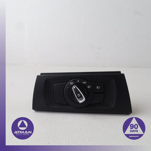 BMW E92 328i Dash Headlight Head Light Control Switch w/ Trim OEM