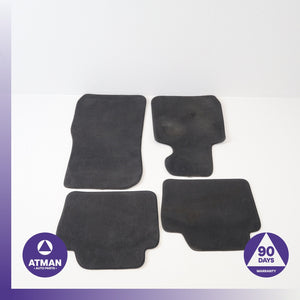 BMW F30 320i Front &amp; Rear Floor Foot Mat Carpet Set 51477426317 Black OEM