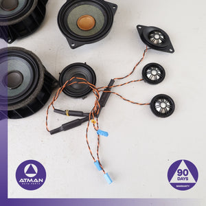 14-19 BMW F16 X6 X5 Top Hi-Fi Harman/Kardon Interior Speaker Tweeter Set OEM