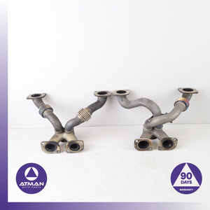 BMW F06 M6 4.4L V8 S63 Left & Right Engine Exhaust Manifold Set OEM