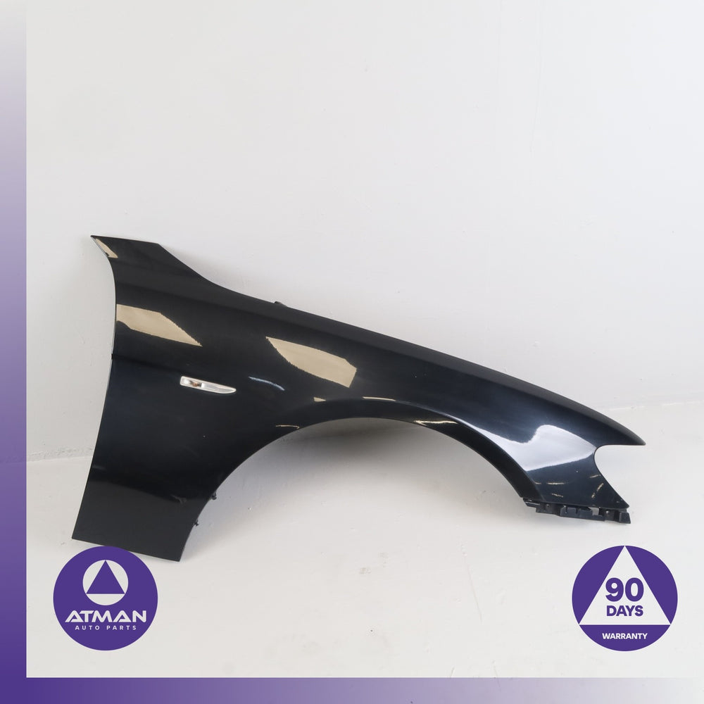 06-08 BMW E66 750i 760i Right Side Fender Wing Cover Panel Black OEM