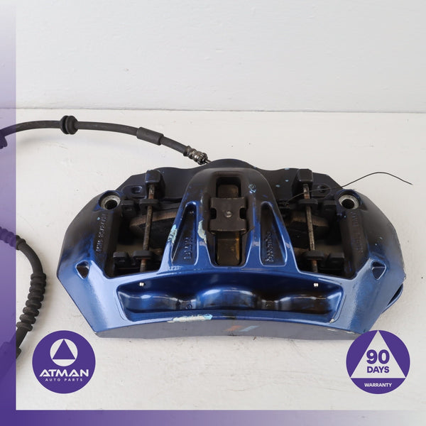 12-19 BMW F06 M6 M5 M-Sport Front Left Brake Caliper Brembo Blue 7845747 OEM