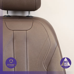 14-18 BMW F15 X5 Front Right Side Top Upper Seat Cushion w/ Headrest Brown OEM