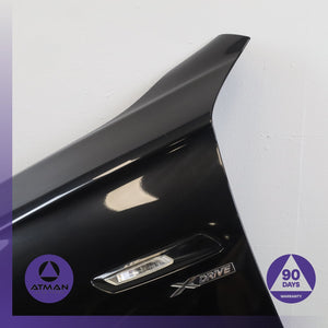 11-16 BMW F10 550i 528i Front Left Fender Wing Cover Panel Black 41355A03261 OEM — photo 3