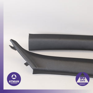 BMW F83 M4 Front Left &amp; Right Upper A-Pillar Cover Panel Trim Set Black OEM