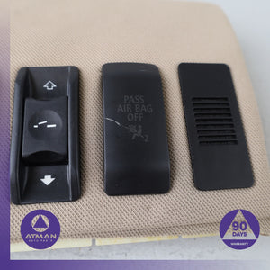 04-10 BMW E60 528i 550i Front Overhead Console Sunroof Switch Cover Trim OEM