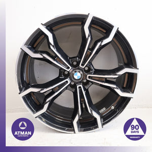 20-25 BMW F98 X4M X3M Style 765M 9.5 x 21 21" Front Wheel Rim 36118060041 OEM