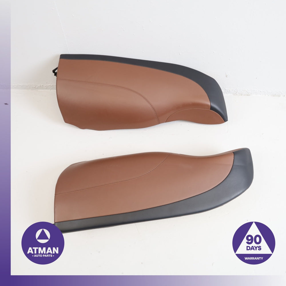 13-19 BMW F06 650i Rear Left &amp; Right Seat Cushion Bolster Set Brown OEM
