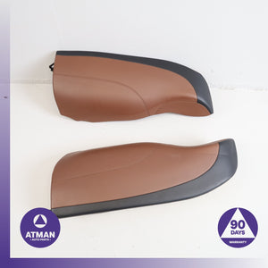 13-19 BMW F06 650i Rear Left &amp; Right Seat Cushion Bolster Set Brown OEM