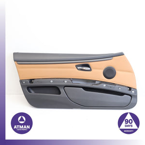 07-13 BMW E93 328i 335i Left Driver Side Door Cover Panel Brown/Black OEM