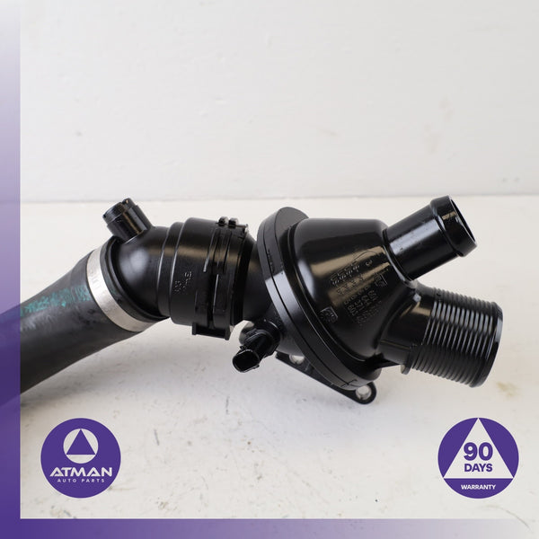 BMW F30 328i 320i 2.0L Engine Radiator Coolant Thermostat w/ Hose Pipe OEM