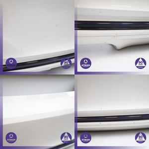 16-18 BMW F30 330i 328i 330e Rear Bumper Cover Panel White 7384603 OEM 68k