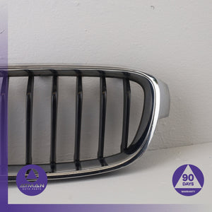 BMW F30 328i 320i Front Left Bumper Grille Chrome Set OEM