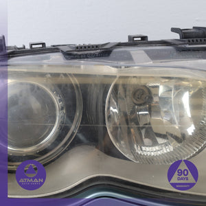 02-05 BMW E46 325i 330i Bi-Xenon Headlight Head Light Lamp Right w/ Molding OEM
