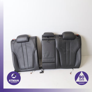 15-19 BMW F86 X6M Rear Left &amp; Right Upper Seat Cushion Merino Set Black OEM
