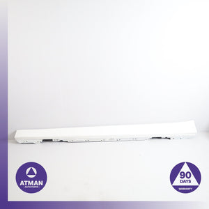 12-18 BMW F30 330i 335i Left Driver Side Rocker Panel Side Skirt White OEM