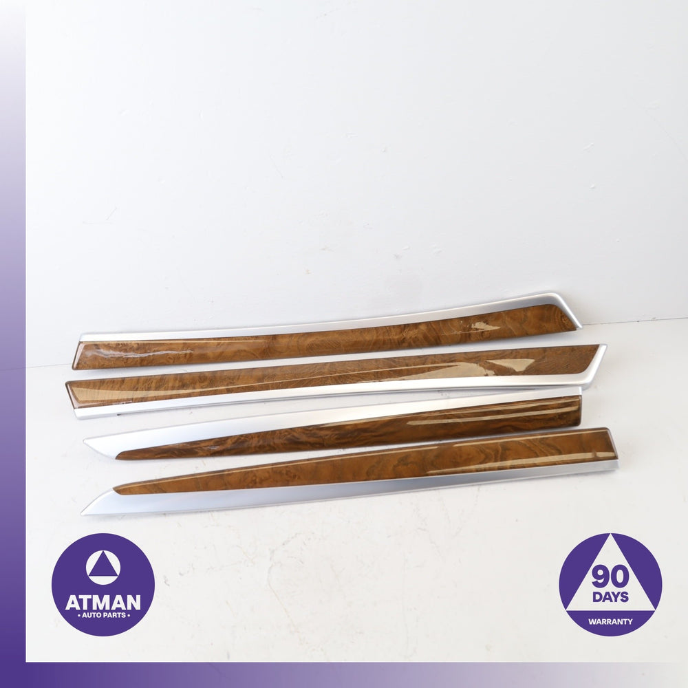 BMW F10 550i 528i Front & Rear Door Trim Wood Set OEM
