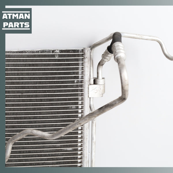 BMW F15 X5 A/C AC Air Conditioning Condenser w/ Line 64509239992 OEM