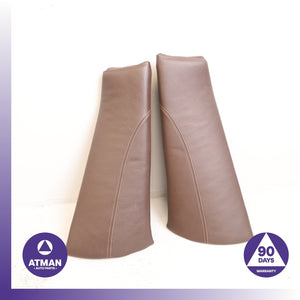 15-18 BMW F26 X4 Rear Left &amp; Right Seat Bolster Cover Panel Set Brown OEM 67k