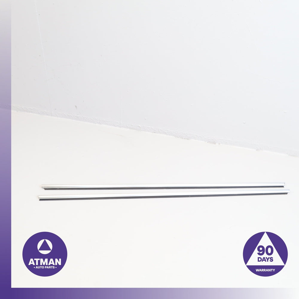 BMW E93 328i 335i Front Left &amp; Right Lower Window Glass Molding Set OEM