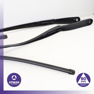 BMW F10 535i Left &amp; Right Windshield Washer Wiper Arm Blade Set OEM