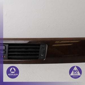 BMW E90 328i 335i Dashboard A/C AC Air Vent Grille Wood Trim w/ Switch OEM