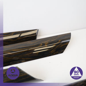 BMW F25 X3 Front &amp; Rear Interior Door Cover Trim Wood Set OEM