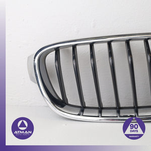 BMW F30 328i 320i Front Left Bumper Grille Chrome Set OEM