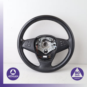 07-13 BMW E70 X5 Heated Steering Wheel Leather Black 32306797909 OEM