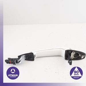 BMW F15 X5 Front Left Driver Exterior Door Handle w/ Keyless Go  White OEM