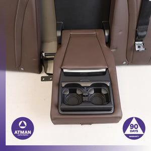 14-18 BMW F15 X5 Rear Left &amp; Right Upper Seat Cushion Set Nappa Leather OEM