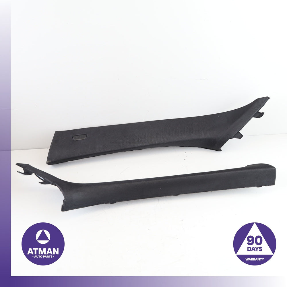 BMW F15 X5 Front Left &amp; Right A-Pillar Cover Panel Trim Set Black OEM