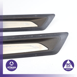 BMW F30 328i Front Door Entrance Sill Scuff Trim Panel Set OEM