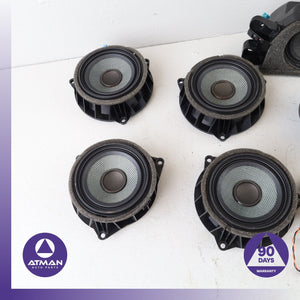 14-19 BMW F16 X6 X5 Top Hi-Fi Harman/Kardon Interior Speaker Tweeter Set OEM