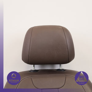 14-18 BMW F15 X5 Front Right Side Top Upper Seat Cushion w/ Headrest Brown OEM