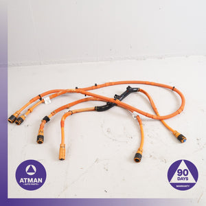 16-18 BMW F30 330e Hybrid HV High Voltage Battery Cable Set OEM 84k