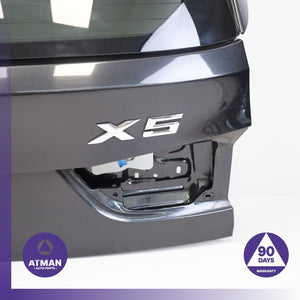 14-18 BMW F15 X5 Trunk Lid Liftgate Tailgate Hatch Shell Black OEM 82k