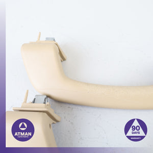 BMW F25 X3 Front &amp; Rear Interior Upper Roof Grab Handle Beige Set OEM