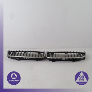 BMW E90 328i 335i Front Left Bumper Grille Chrome Set OEM