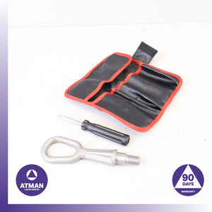 BMW E93 328i Tow Hook Towing Eye Hinge w/ Tool Case Bag OEM