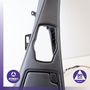 12-14 BMW F06 650i Gran Coupe Center Console Trim Cover Panel Black OEM