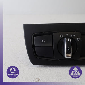 12-18 BMW F30 328i 335i M3 Headlight Fog Light Switch Control Module w/ Trim OEM