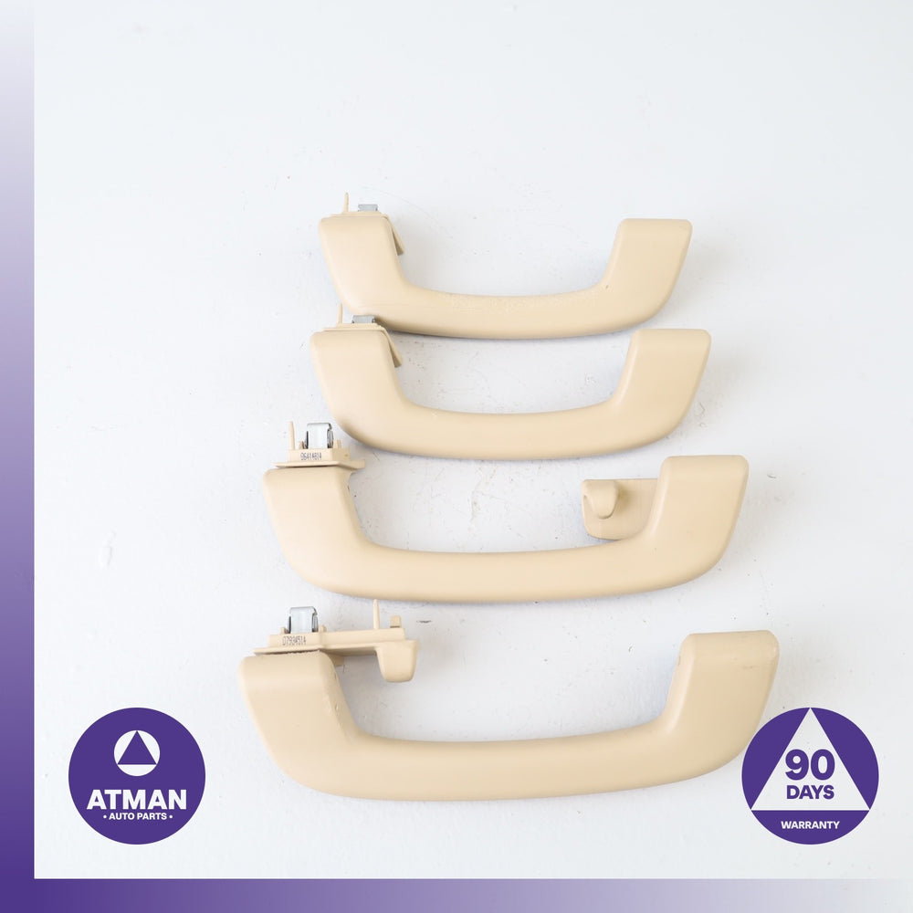 BMW F25 X3 Front &amp; Rear Interior Upper Roof Grab Handle Beige Set OEM