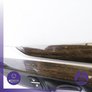 14-18 BMW F16 X6 X5 Front &amp; Rear Interior Door Cover Trim Wood Set OEM