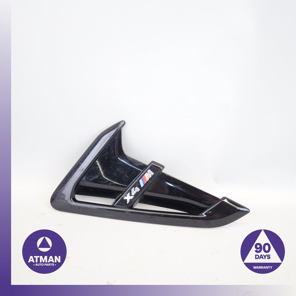 20-25 BMW F98 X4M X4 Left Driver Side Fender Wing Duct Trim Molding OEM 55k