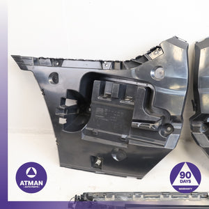 11-13 BMW F10 535i Rear Bumper Cover Panel Support Bracket Set 51127299970 OEM — photo 2