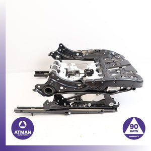 14-19 BMW F10 528i X5 X6 Front Left Seat Base Track Frame Rail w/ Motors OEM